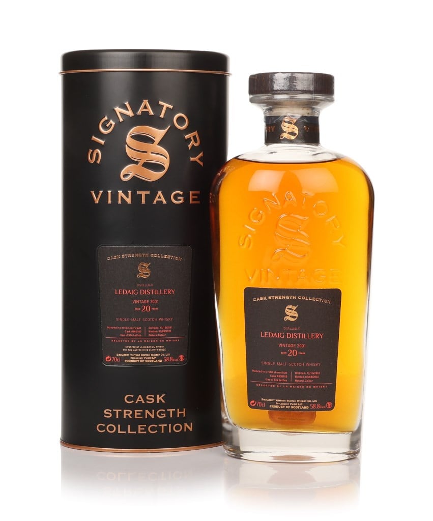 Ledaig 20 Year Old 2001 (cask 800100) - Cask Strength Collection (Signatory) 70cl