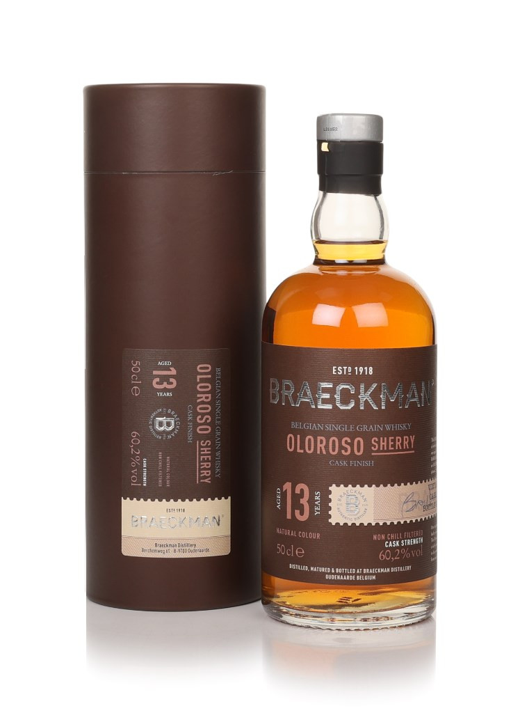 Braeckman 13 Year Old 2007 Single Grain Whisky (cask 284) - Oloroso Sherry Cask Finish 50cl