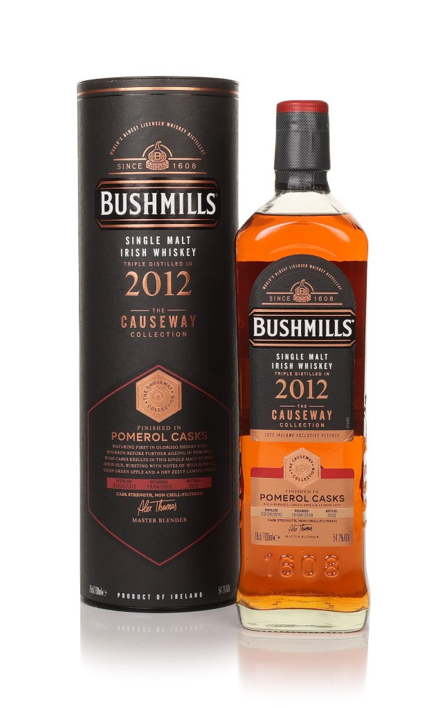 Bushmills 2012 (bottled 2022) Pomerol Cask Finish - The Causeway Collection 70cl