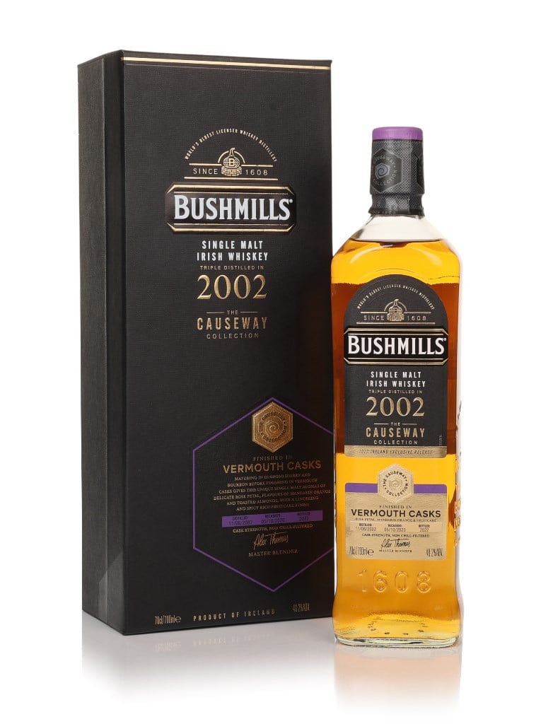 Bushmills 2002 (bottled 2022) Vermouth Cask Finish - The Causeway Collection 70cl