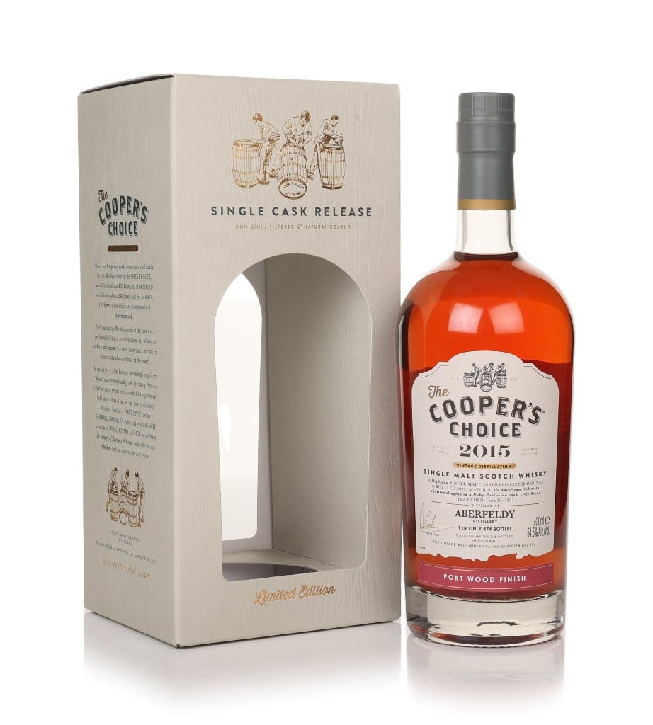 Aberfeldy 7 Year Old 2015 (cask 1203) - The Cooper's Choice (The Vintage Malt Whisky Co.) 70cl