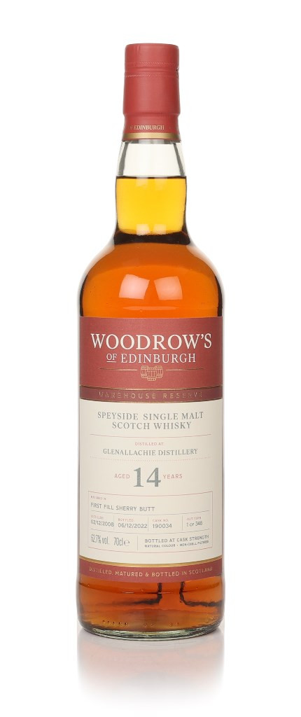 GlenAllachie 14 Year Old 2008 (cask 190034) - Woodrow's of Edinburgh 70cl