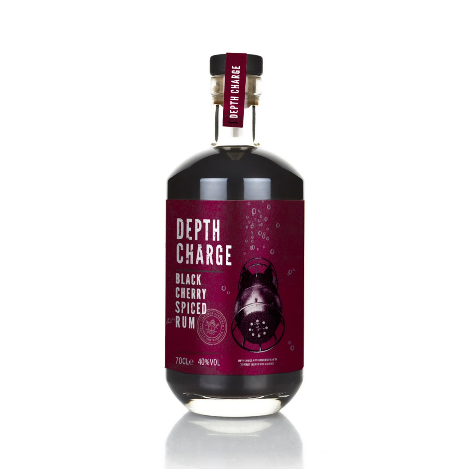 Depth Charge Black Cherry Spiced Rum 70cl