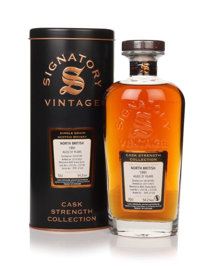 North British 31 Year Old 1991 (casks 272176 & 272182) - Cask Strength Collection (Signatory) 70cl