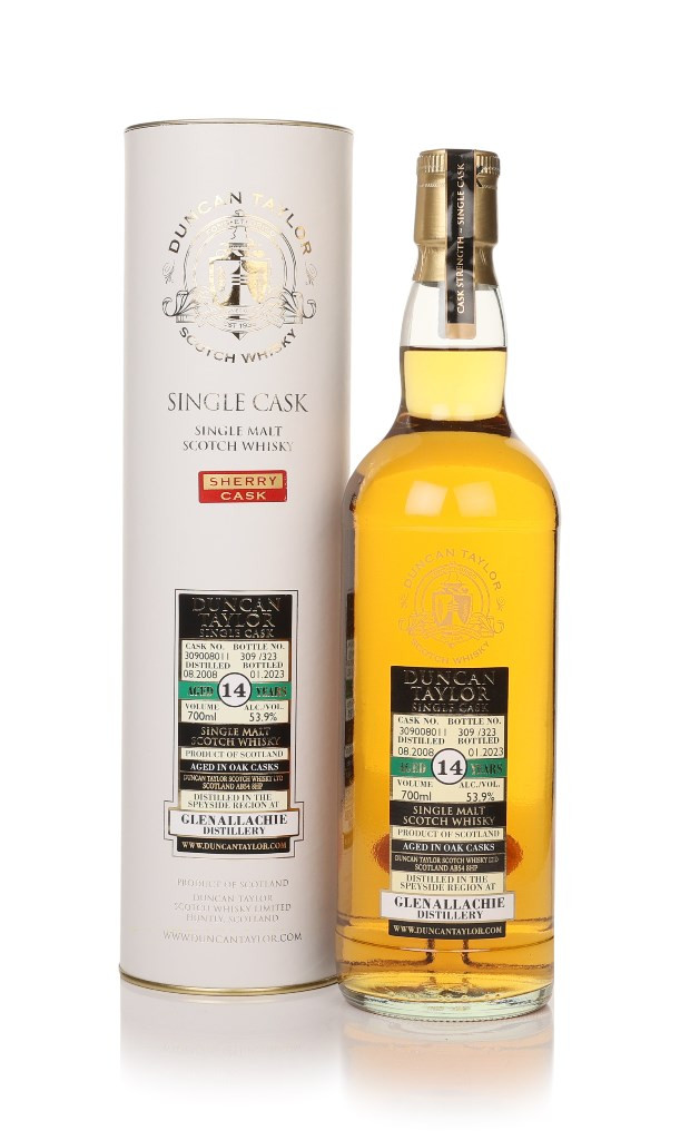 GlenAllachie 14 Year Old 2008 (cask 309008011) - (Duncan Taylor) 70cl