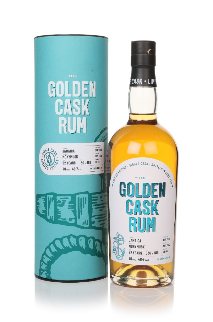 Monymusk 22 Year Old 2000 (cask CR003) - The Golden Cask Rum (House of Macduff) 70cl