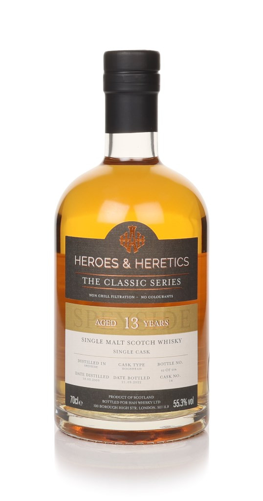 Speyside 13 Year Old 2009 (cask 14) - The Classic Series (Heroes & Heretics) 70cl