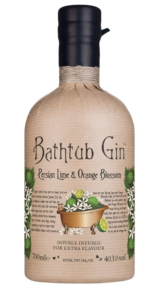 Bathtub Gin - Persian Lime & Orange Blossom 70cl