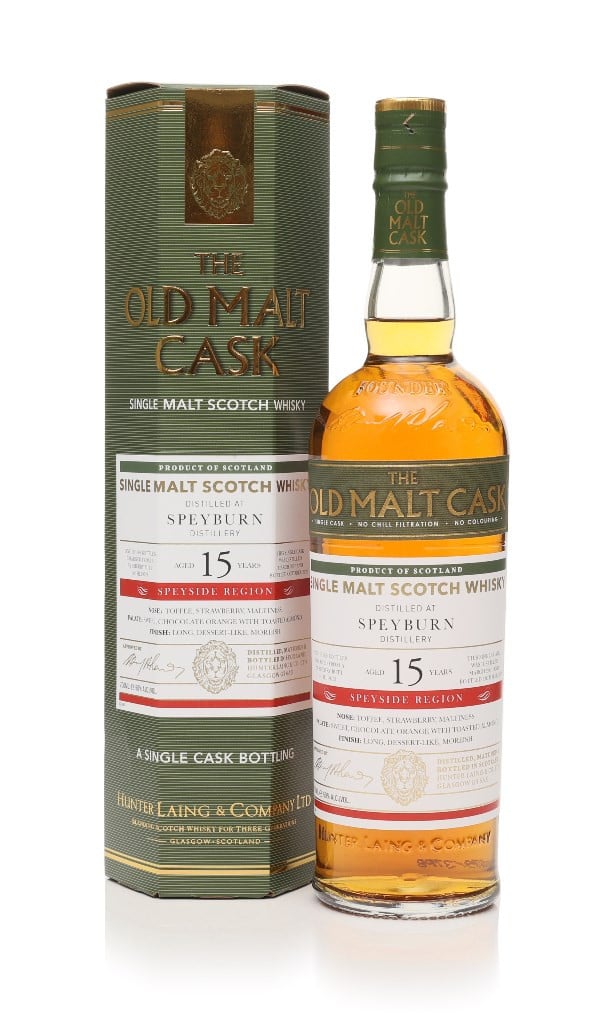 Speyburn 15 Year Old 2007 (cask 19721) - Old Malt Cask (Hunter Laing) 70cl