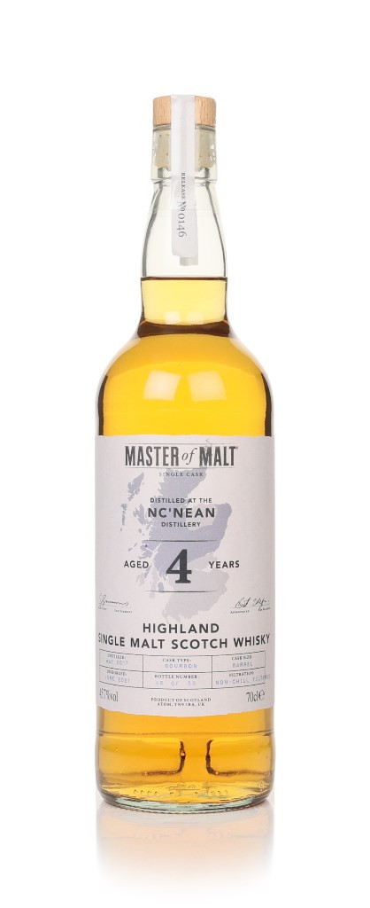 Nc'nean 4 Year Old 2017 Single Cask (Master of Malt) 70cl