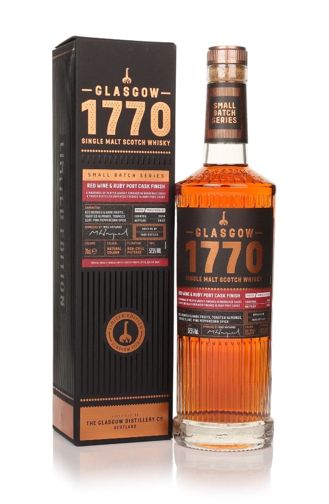 Glasgow 1770 – Red Wine & Ruby Port Cask Finish 70cl