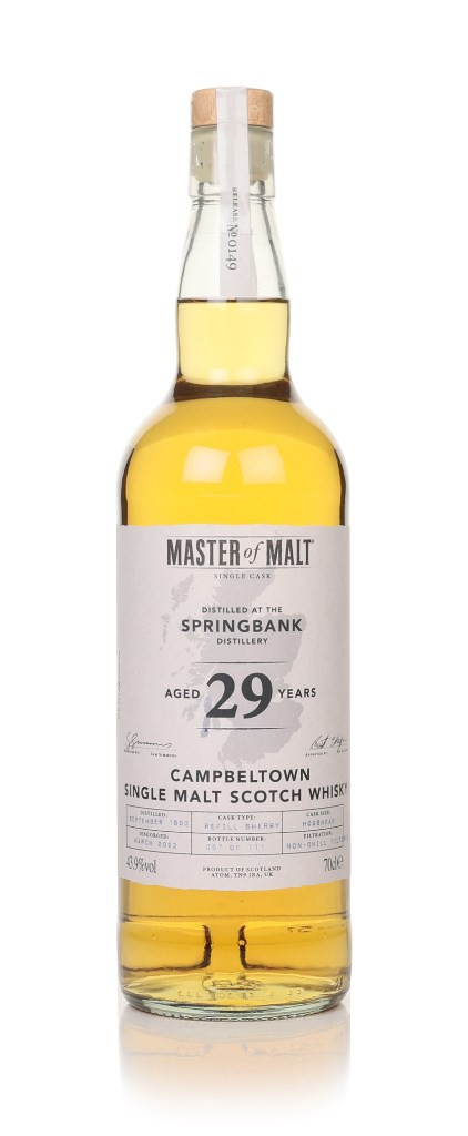 Springbank 29 Year Old 1993 Single Cask (Master of Malt) 70cl