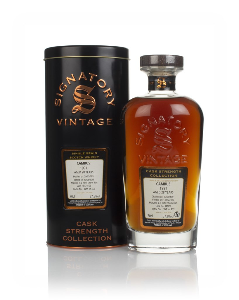 Cambus 28 Year Old 1991 (cask 34109) - Cask Strength Collection (Signatory) 70cl