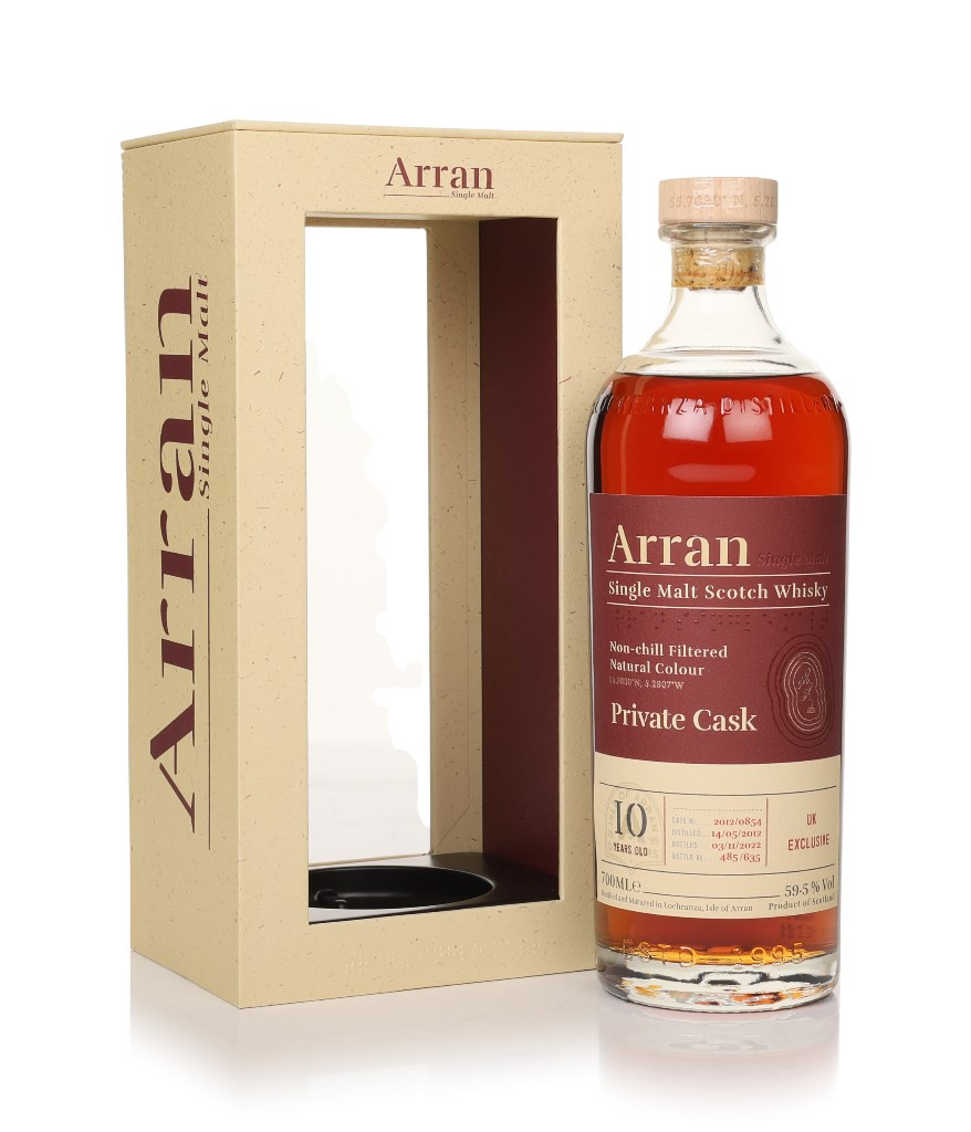 Arran 10 Year Old 2012 (cask 2012/0854) - Private Cask 70cl