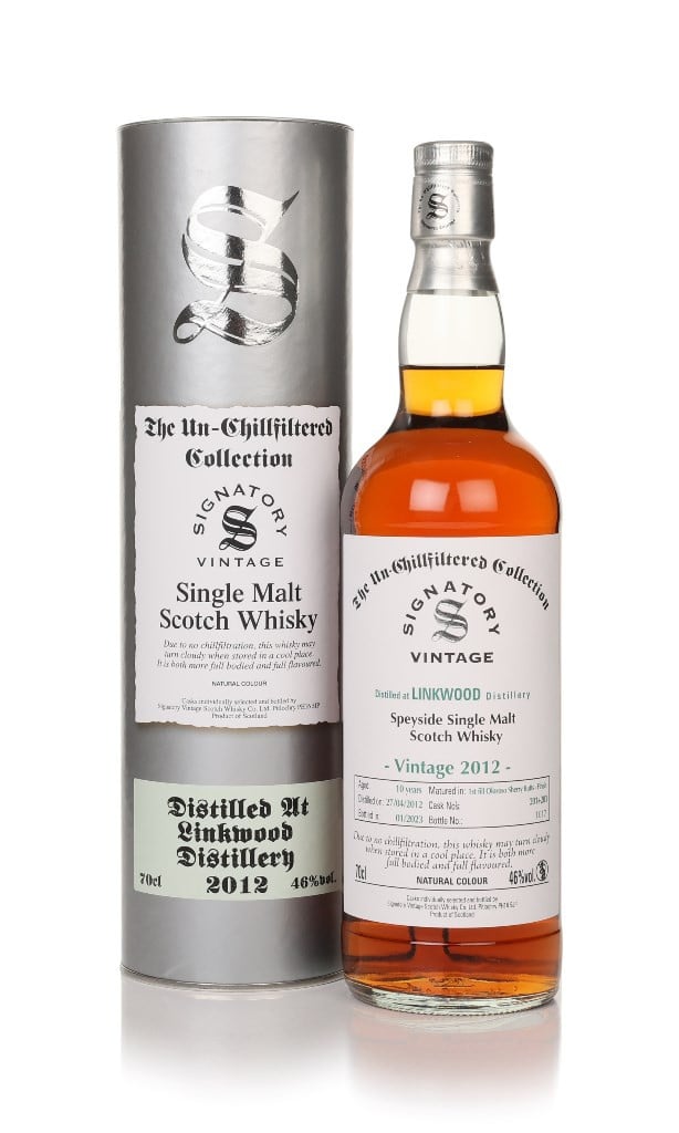 Linkwood 10 Year Old 2012 (casks 201 & 203) - Un-Chilfiltered Collection (Signatory) 70cl