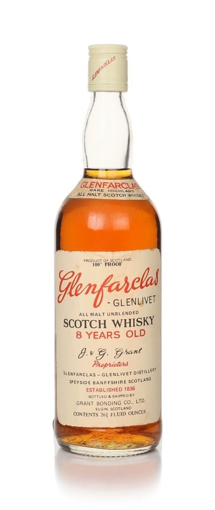 Glenfarclas 8 Year Old 100 Proof (Grant Bonding Co) - 1960s 75cl