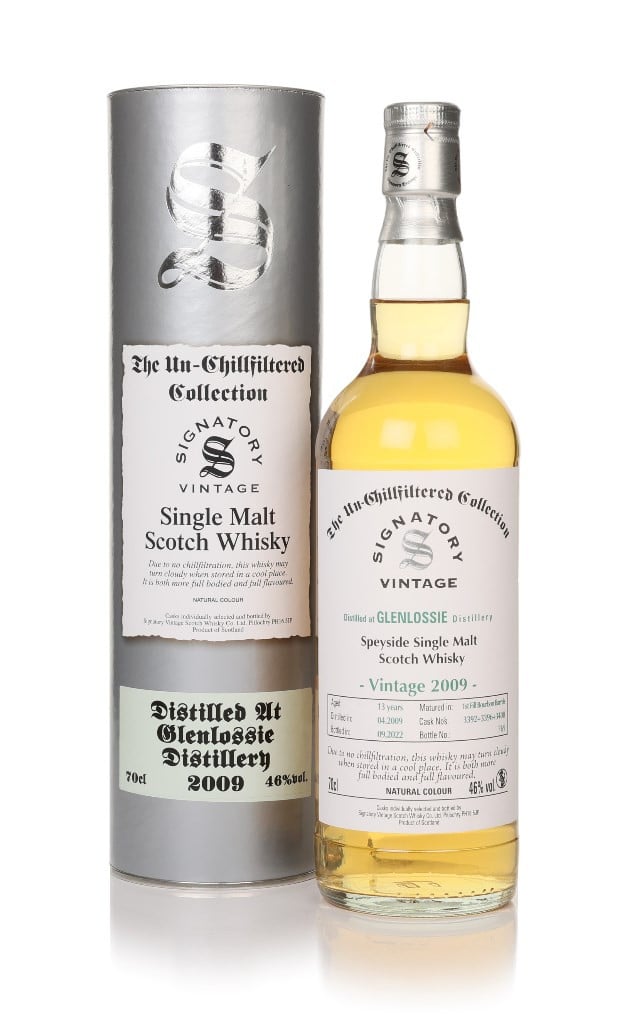 Glenlossie 13 Year Old 2009 (casks 3392, 3396 & 3400) - Un-Chillfiltered Collection (Signatory) 70cl