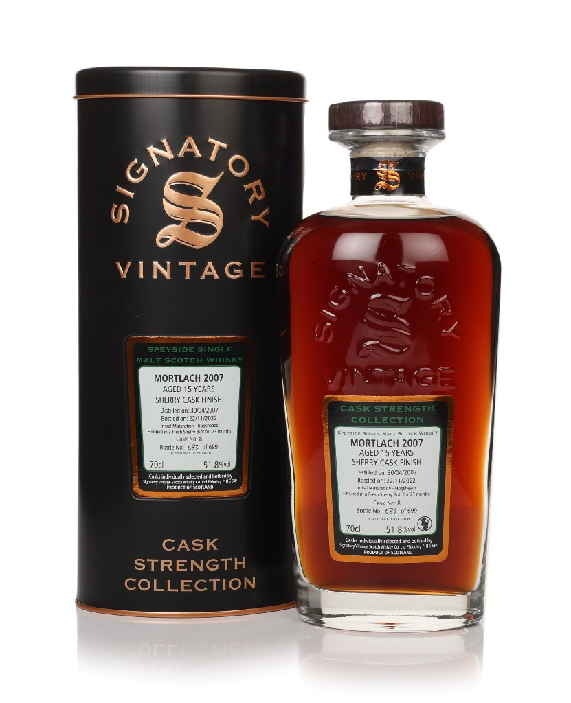 Mortlach 15 Year Old 2007 (cask 8) - Cask Strength Collection (Signatory) 70cl