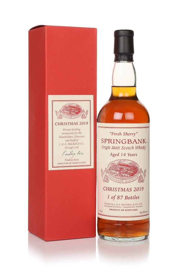 Springbank 14 Year Old Christmas 2019 - Fresh Sherry 70cl
