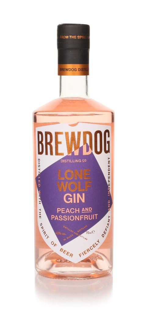 LoneWolf Peach and Passionfruit Gin 70cl