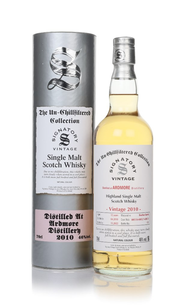 Ardmore 12 Year Old 2010 (casks 800518, 800527 & 800531) - Un-Chillfiltered Collection (Signatory)