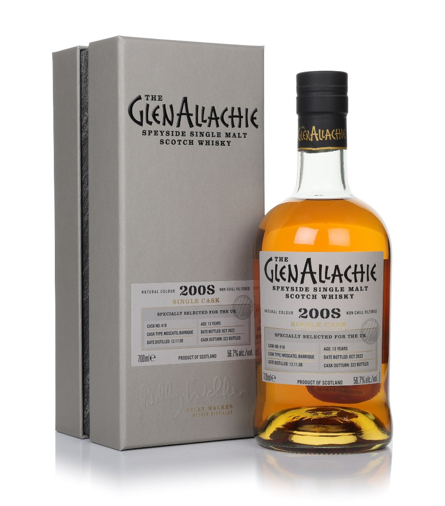 GlenAllachie 13 Year Old 2008 (cask 418) - Moscatel Barrique 70cl