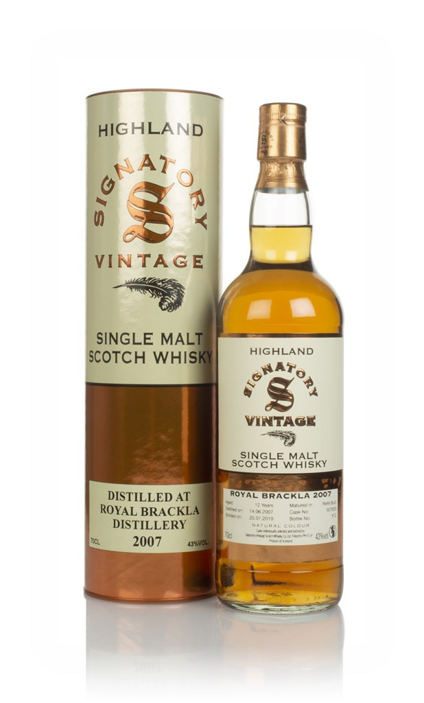 Royal Brackla 12 Year Old 2007 (cask 307920) - Signatory 70cl