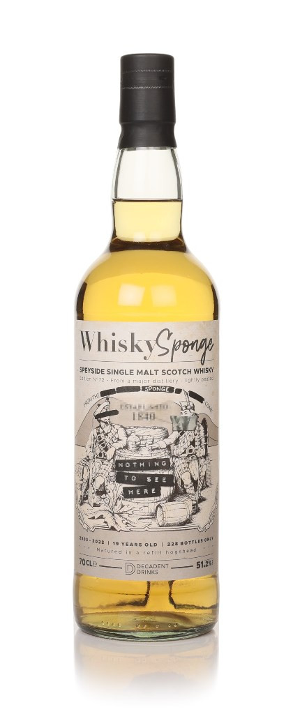 Secret Speyside 19 Year Old 2003 - Edition No.72 (Whisky Sponge & Decadent Drinks) 70cl