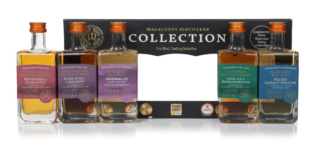 Macaloney's Distillers Collection Gift Set (5 x 50ml) 25cl Whisky