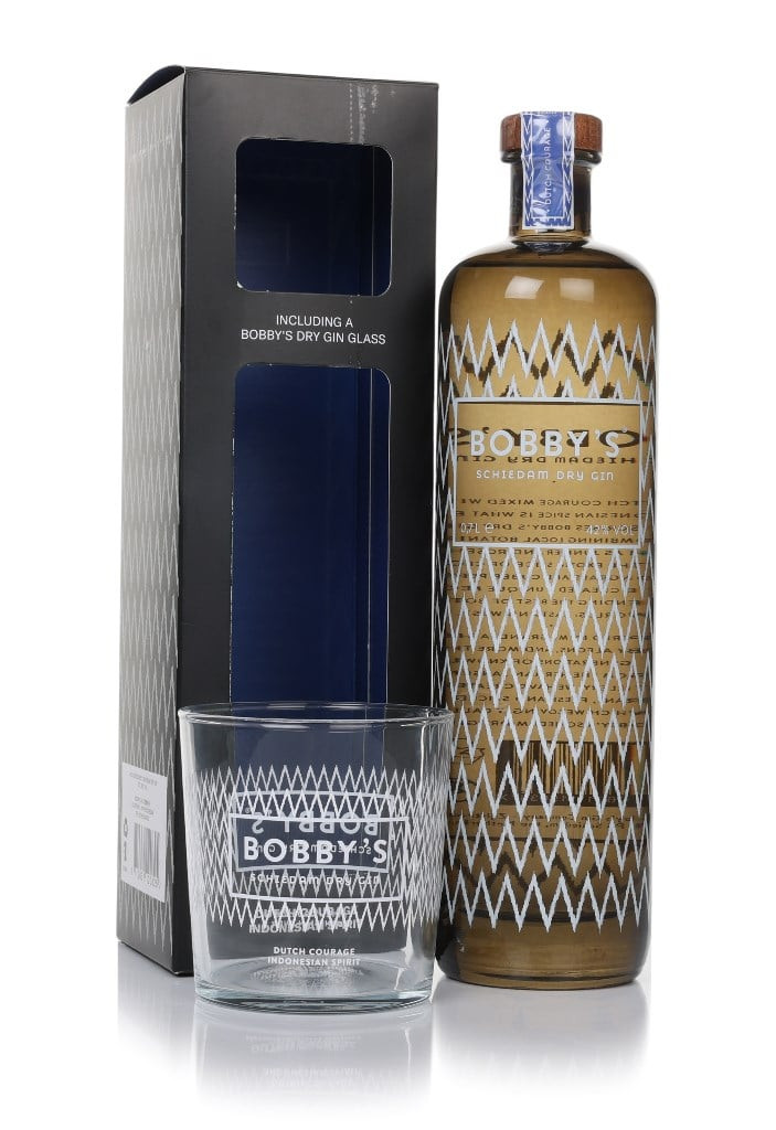 Bobby's Schiedam Dry Gin Gift Set with Glass 70cl
