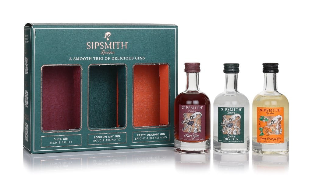 Sipsmith Triple Mini Gin Gift Set (3 x 5cl)