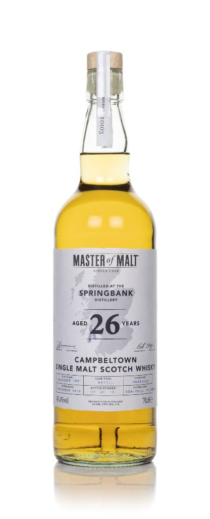 Springbank 26 Year Old 1991 Single Cask (Master of Malt) 70cl