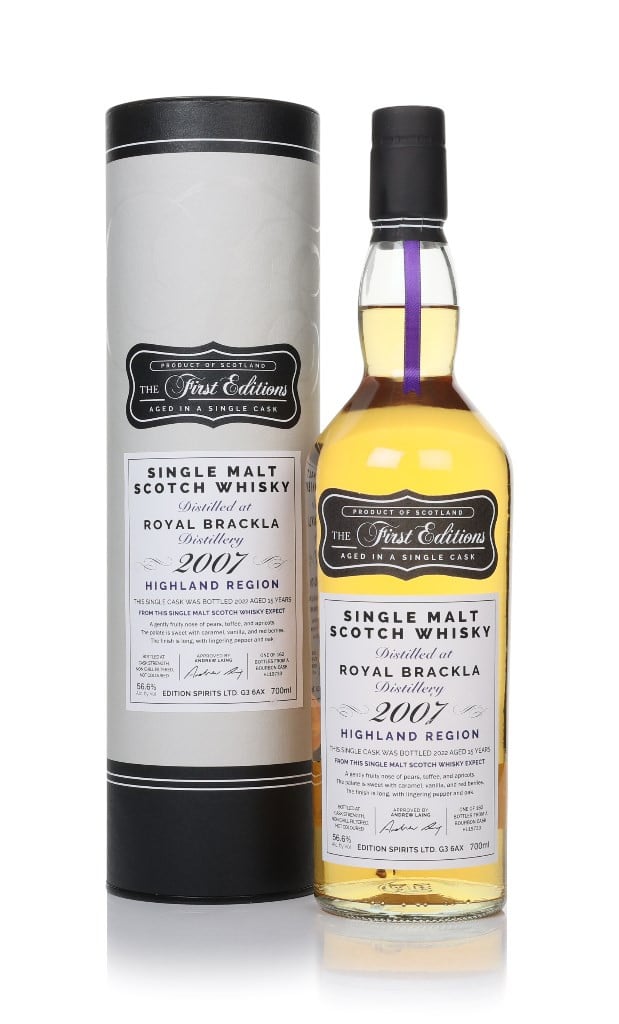 Royal Brackla 15 Year Old 2007 (cask 19733) - The First Editions (Hunter Laing) 70cl