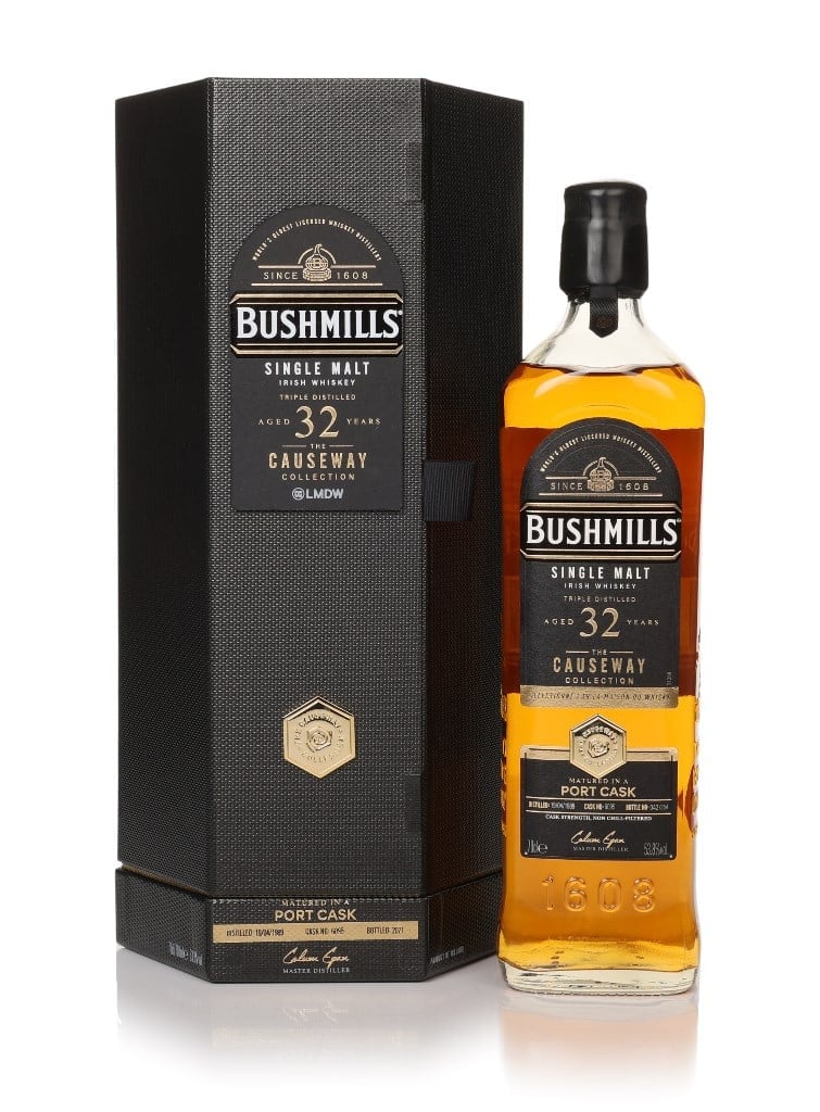 Bushmills 32 Year Old 1989 (cask 6095) Port Cask - The Causeway Collection 70cl