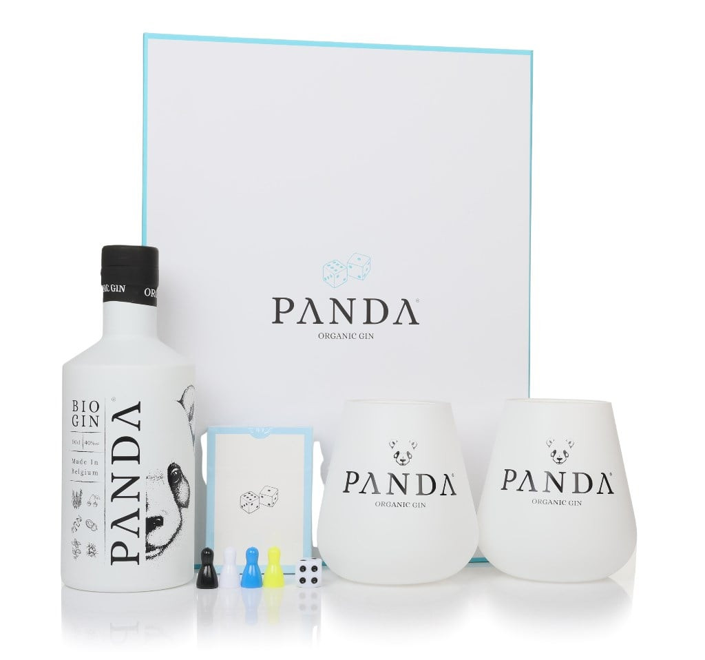 Panda Gin Trivial Game Box with 2x Glasses 50cl