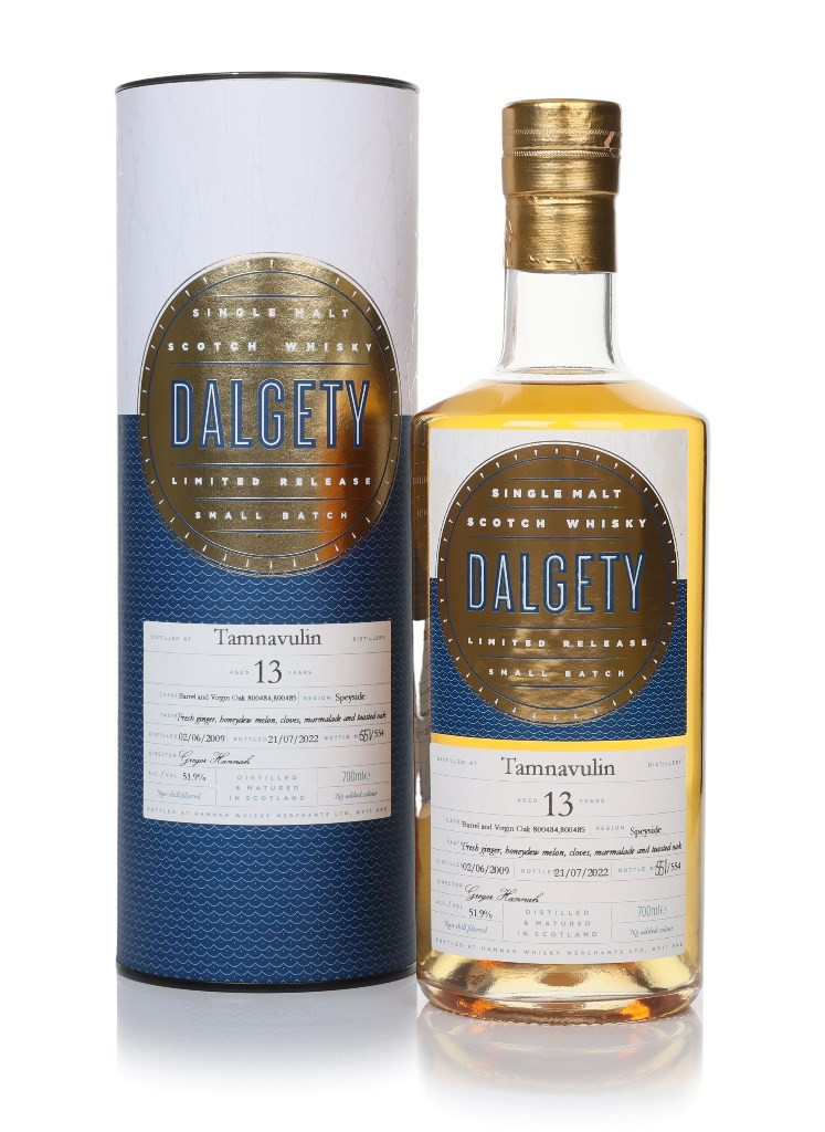 Tamnavulin 13 Year Old 2009 (casks 800484 & 800485) - Dalgety (Hannah Whisky Merchants) 70cl