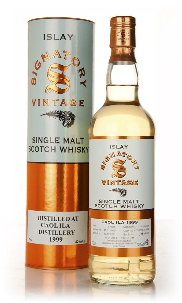 Caol Ila 12 Year Old 1999 Casks 310801 & 310806 (Signatory) 70cl