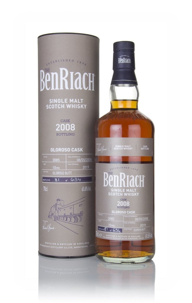 BenRiach 10 Year Old 2008 (cask 3085) - Oloroso Cask 70cl