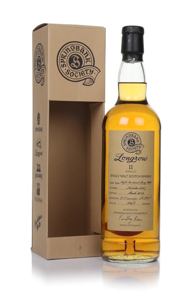 Longrow 11 Year Old 2007 - Springbank Society 70cl Whisky