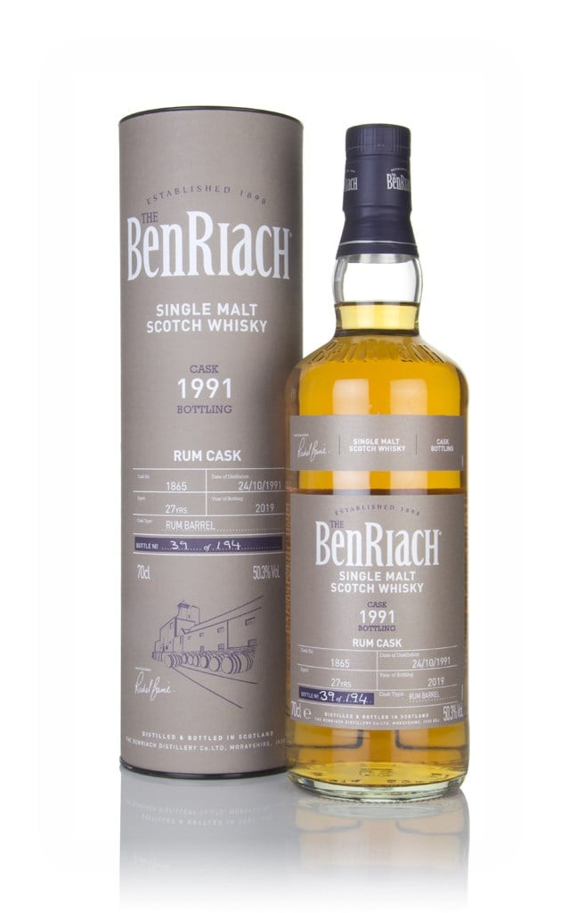 Benriach 27 Year Old 1991 (cask 1865) - Rum Cask 70cl