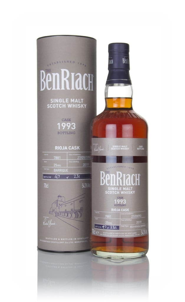 Benriach 25 Year Old 1993 (cask 7881) - Rioja Cask 70cl