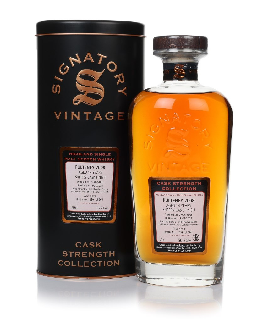 Pulteney 14 Year Old 2008 (cask 9) - Cask Strength Collection (Signatory) 70cl