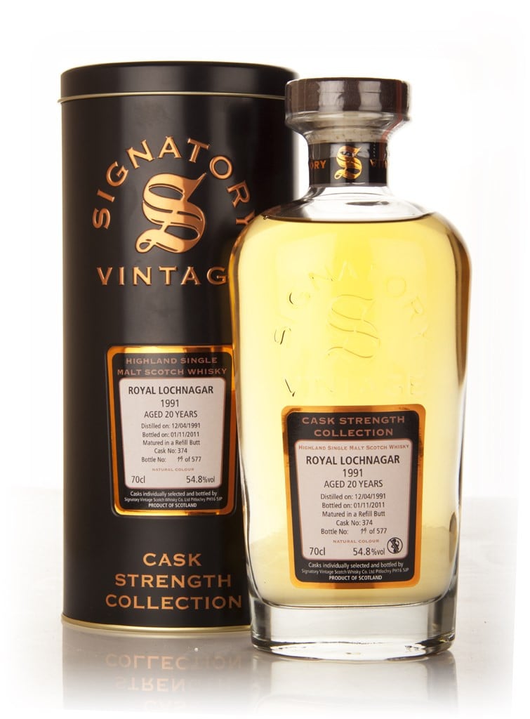 Royal Lochnagar 20 Year Old 1991 Cask 374 - Cask Strength Collection (Signatory) 70cl