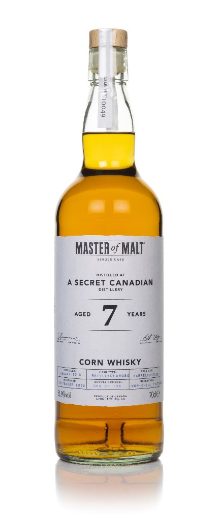 Secret Canadian Distillery 7 Year Old 2015 Single Cask (Master of Malt) 70cl