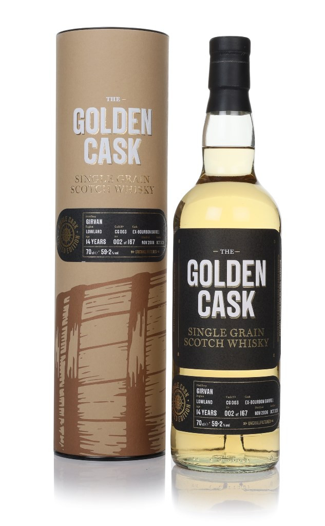 Girvan 14 Year Old 2006 (cask CG003) - The Golden Cask (House of MacDuff) 70cl