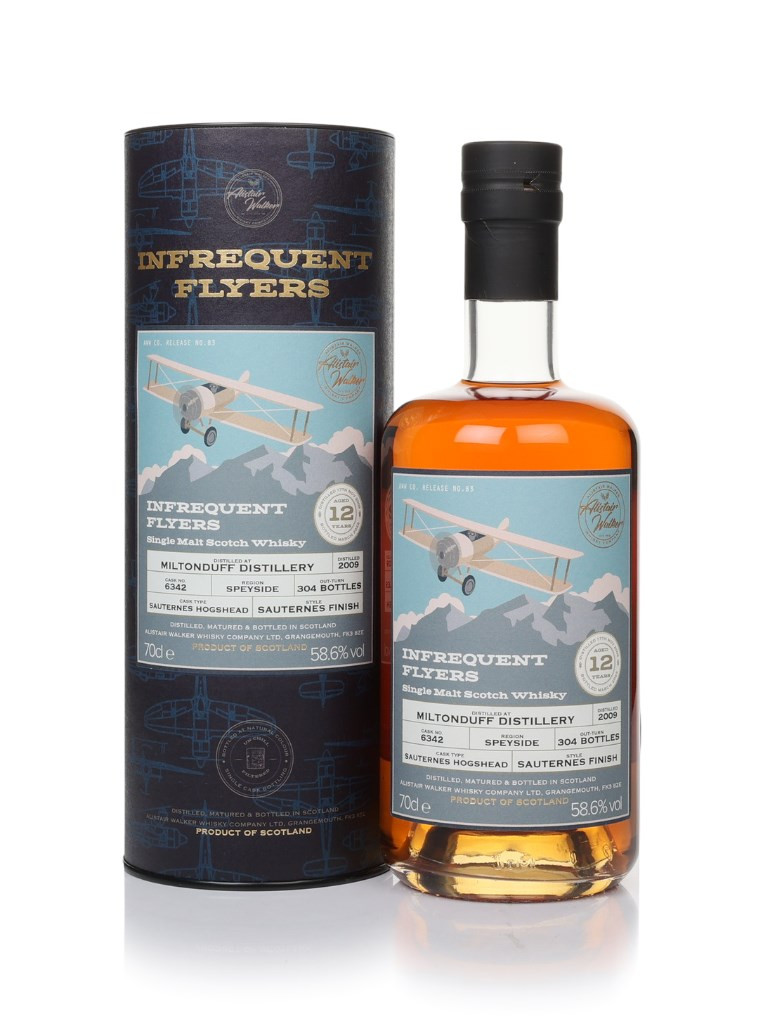 Miltonduff 12 Year Old 2009 (cask 6342) - Infrequent Flyers (Alistair Walker) 70cl