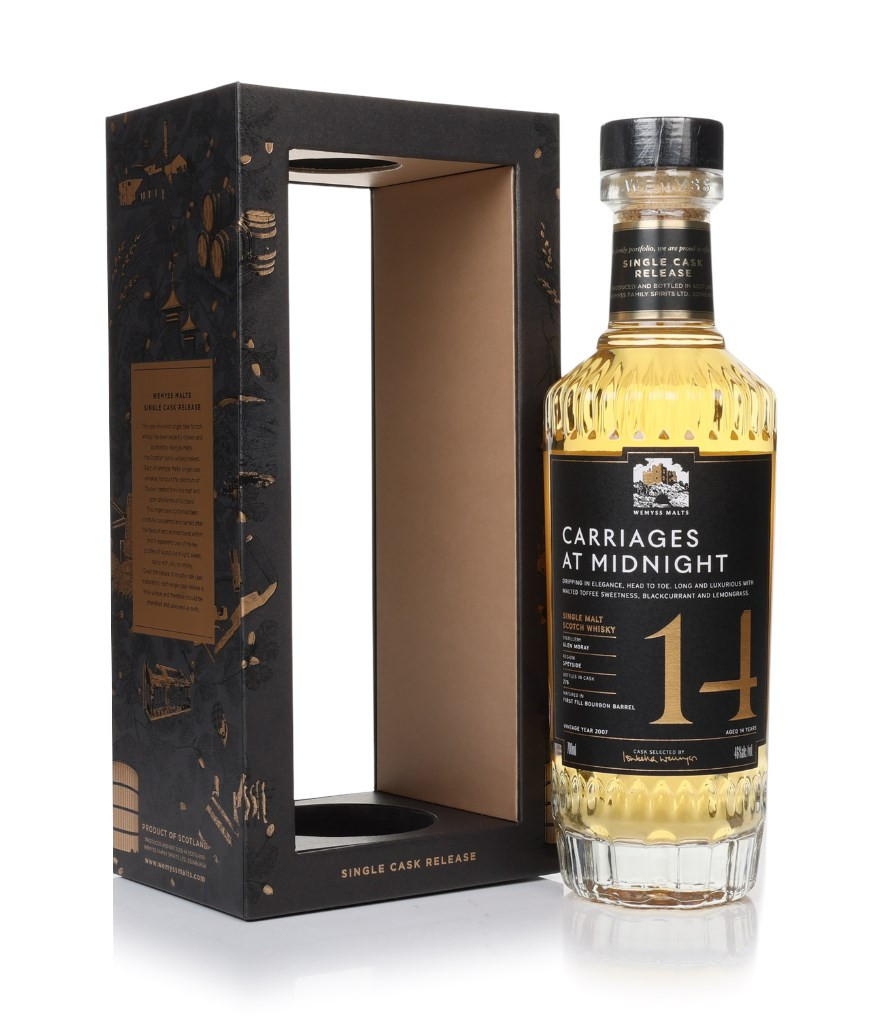 Carriages At Midnight 14 Year Old 2007 - Wemyss Malts (Glen Moray) 70cl