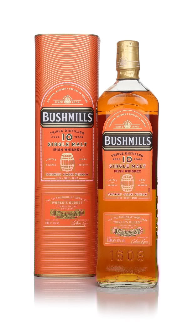 Bushmills 10 Year Old Sherry Cask Finish 1L 100cl