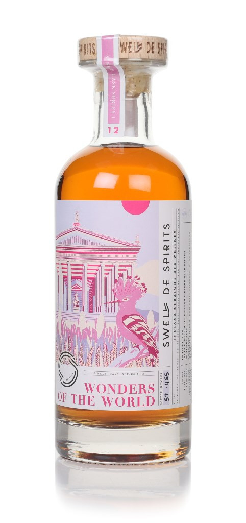 Indiana Straight Rye 2017 (bottled 2022) - Wonders of the World (Swell de Spirits) 50cl