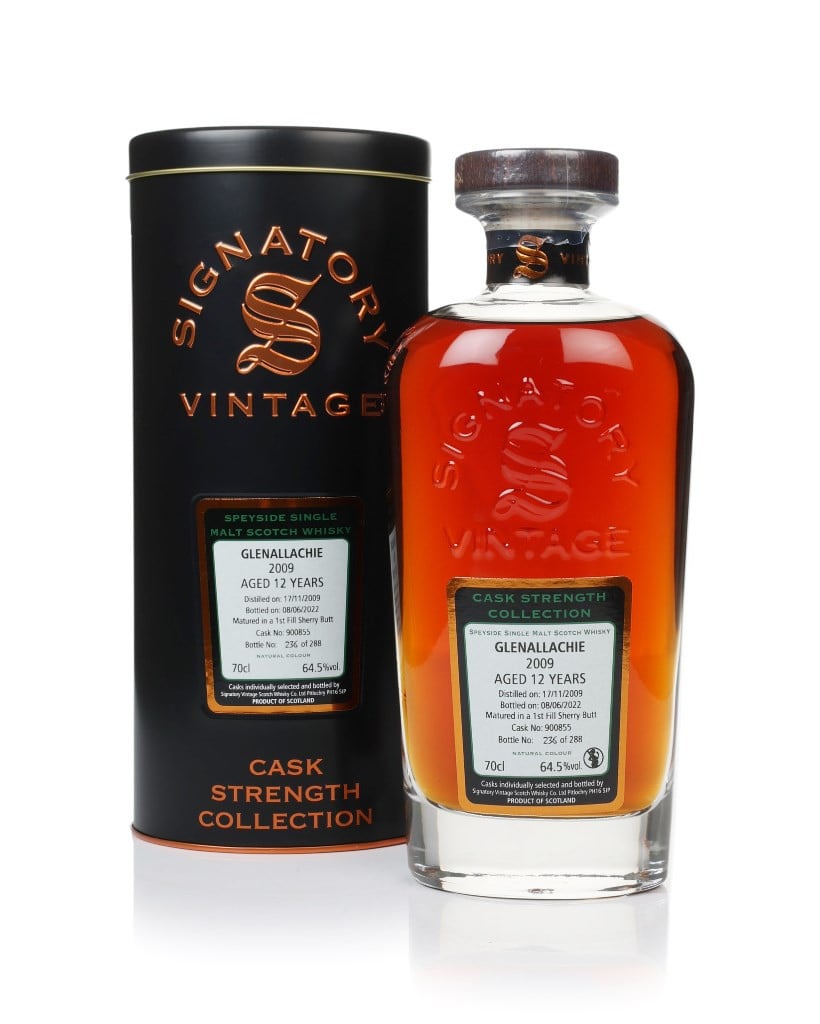 GlenAllachie 12 Year Old 2009 (cask 900855) - Cask Strength Collection (Signatory) 70cl